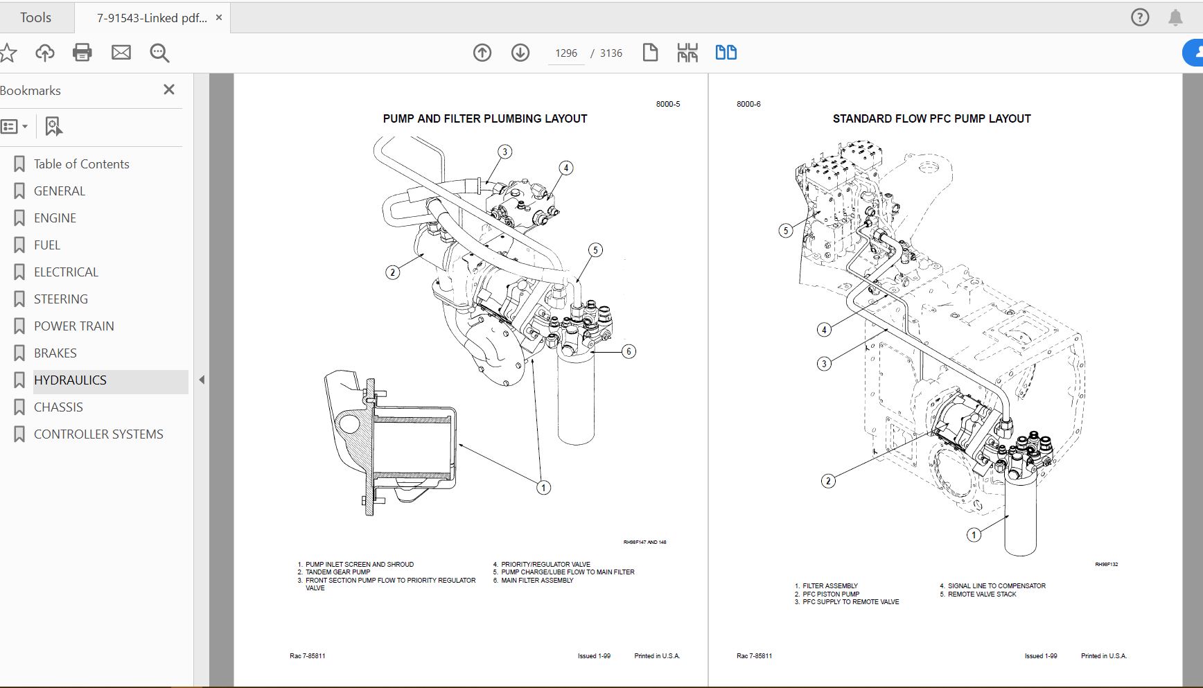 Case IH Tractor MX180MX200MX220MX240MX270 Service Manual7 91543 3
