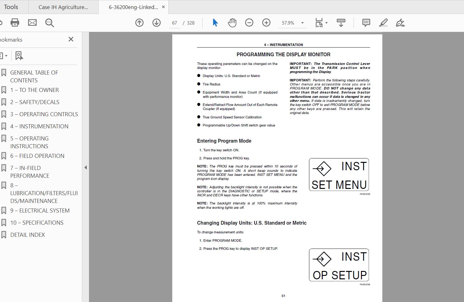 Case IH Tractor MX210MXx240 Emerging Market russia Only Operators Manual6 36200ENG 4