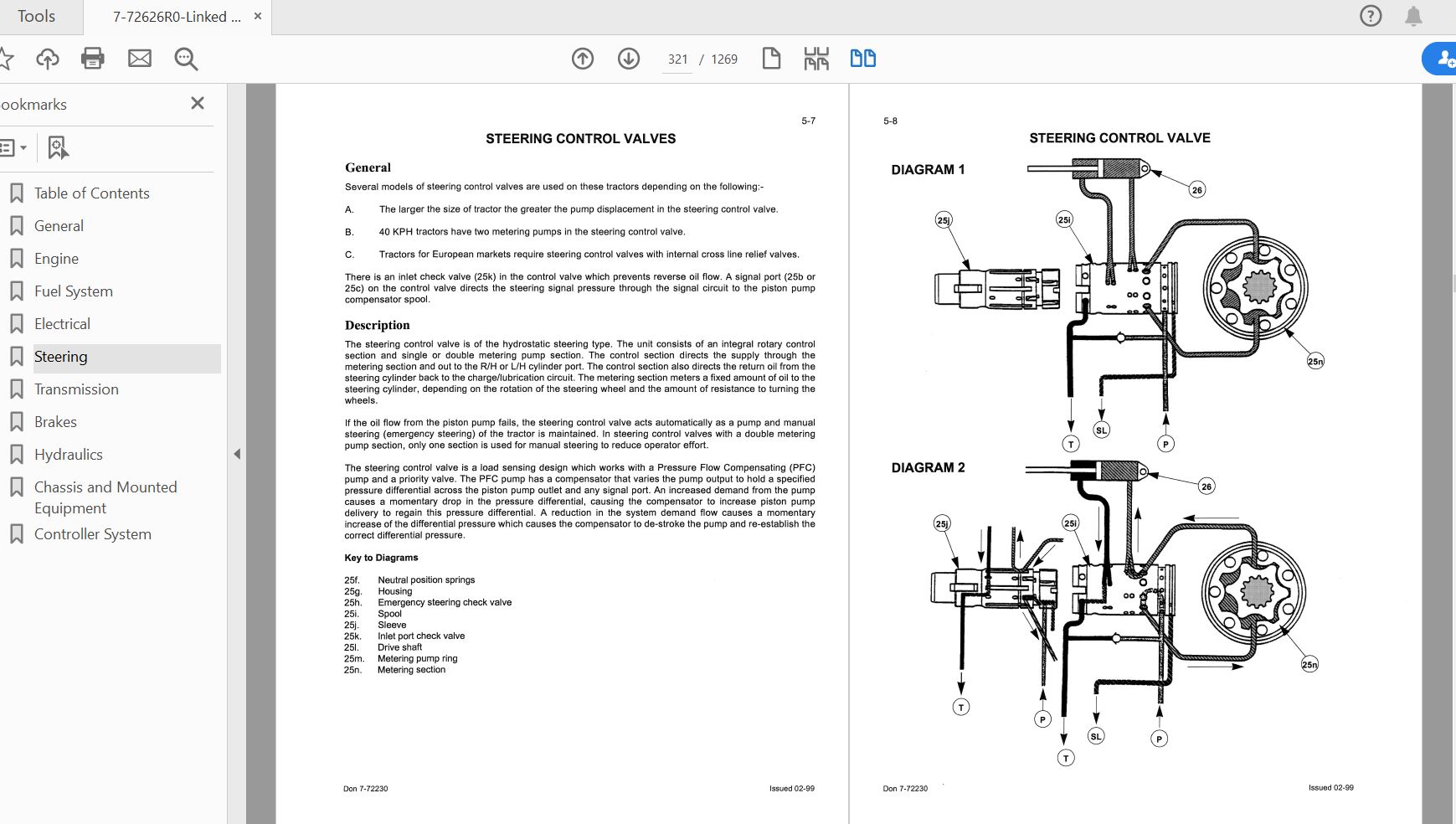 Case IH Tractor MX80CMX90CMX100C Service Manual7 72626R0 3