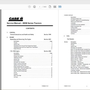 Case IH Tractor MXM 120130140155175190 Service Manual6–66000 1