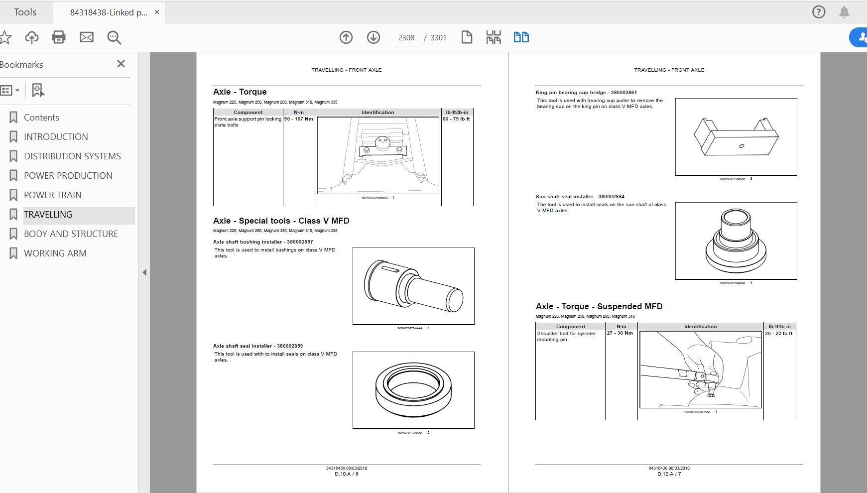 Case IH Tractor Magnum 225250280310335 Service Manual84318438 3