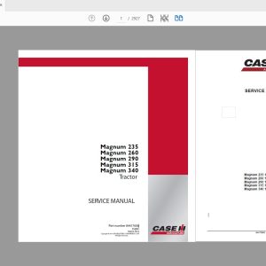 Case IH Tractor Magnum 235260290315340 Service Manual84417606 1