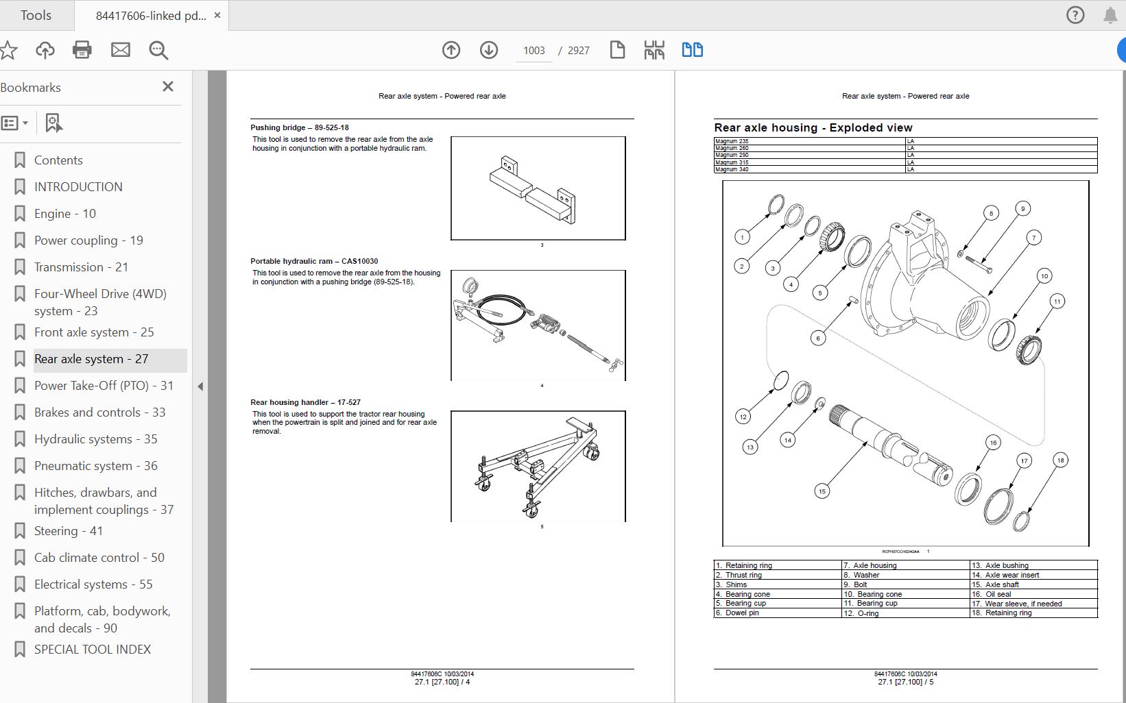 Case IH Tractor Magnum 235260290315340 Service Manual84417606 2