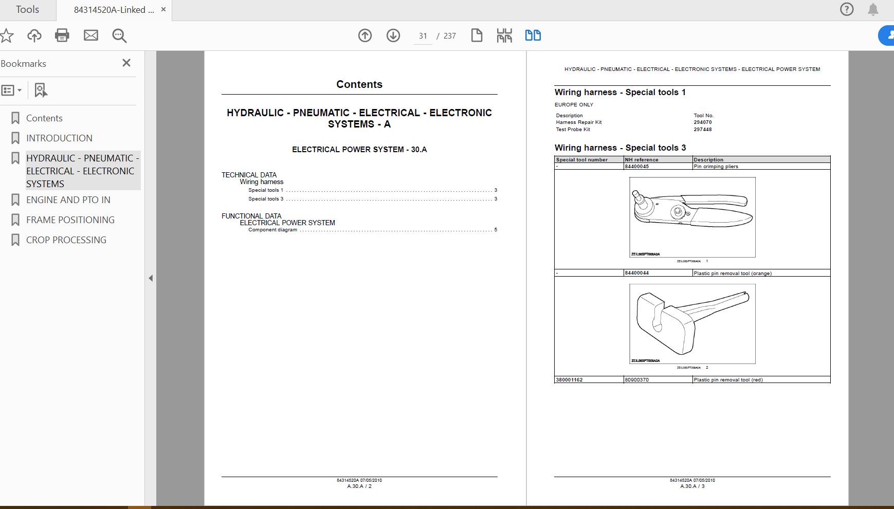 Case IH Tractor Maize Header Service Manual83214520A 2