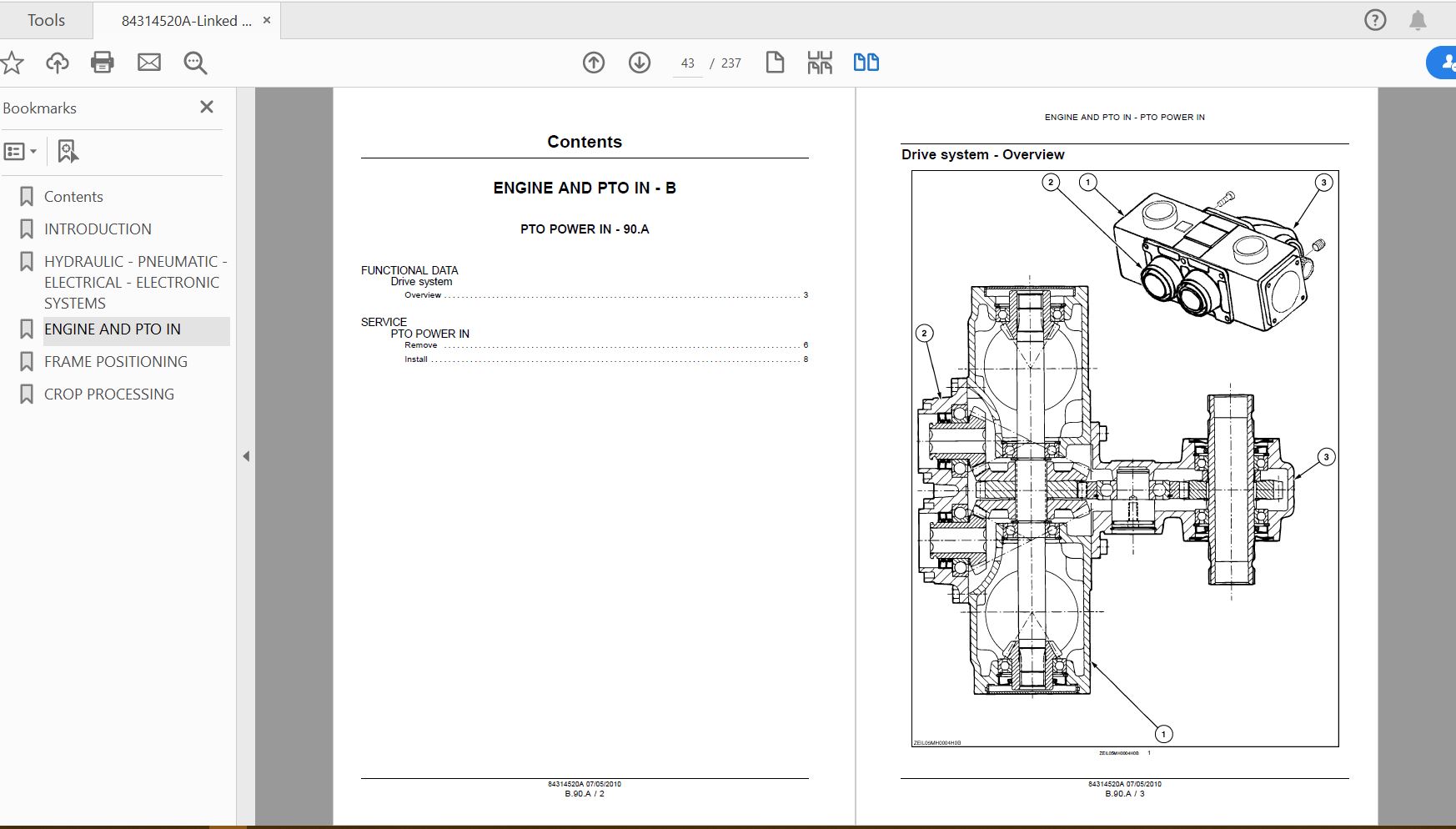 Case IH Tractor Maize Header Service Manual83214520A 3