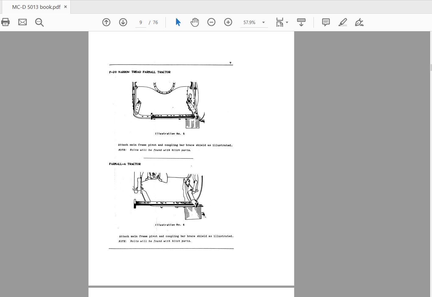 Case IH Tractor McCormick Deering Mower Operators ManualMC D 5013 2