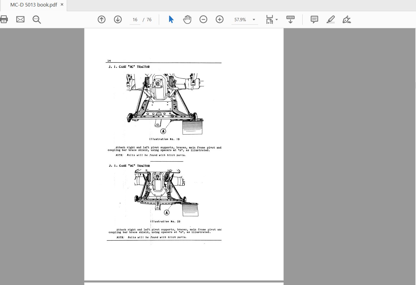 Case IH Tractor McCormick Deering Mower Operators ManualMC D 5013 3