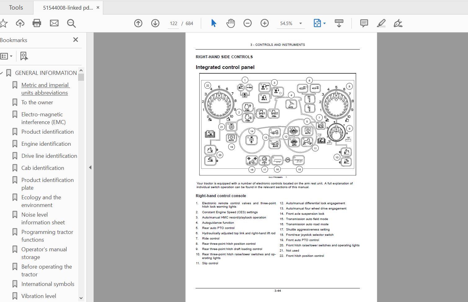 Case IH Tractor PUMA 150165 Multicontroller Stage IV Operators Manual51544008 3