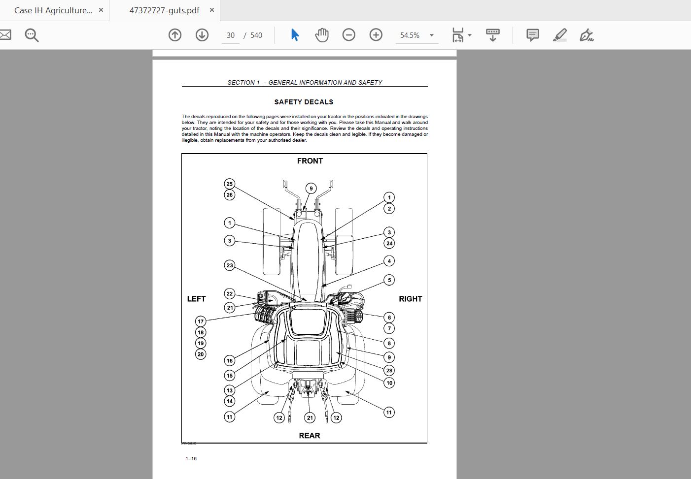 Case IH Tractor PUMA 165 180 195 210 225 Operators Manual47372727 2