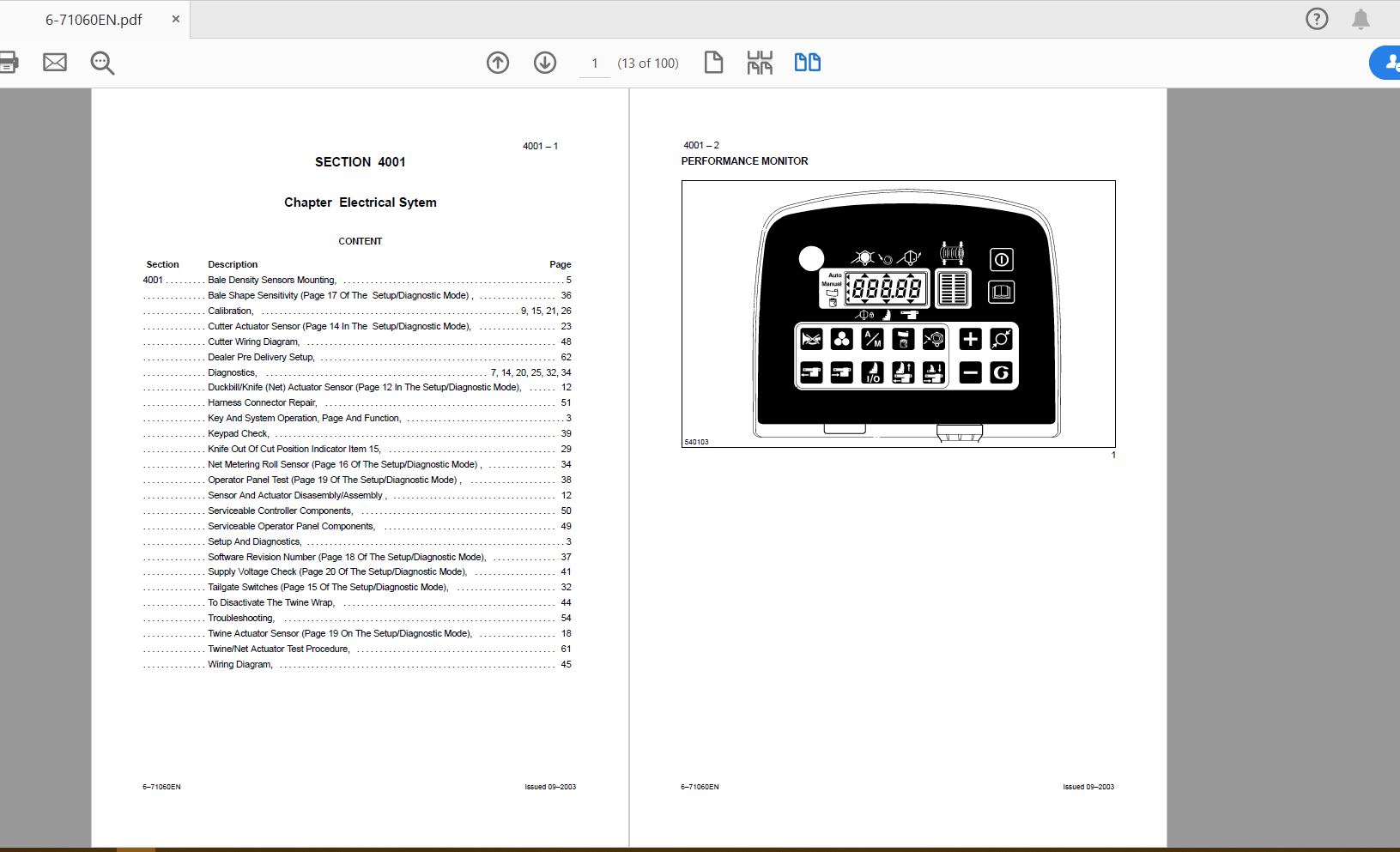Case IH Tractor RB341   ROUND BALER   supplement Service Manual6 71060EN 2