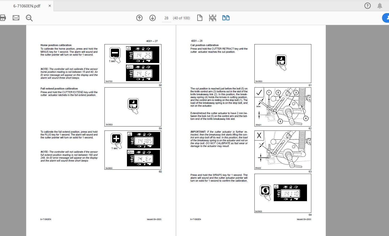 Case IH Tractor RB341   ROUND BALER   supplement Service Manual6 71060EN 3