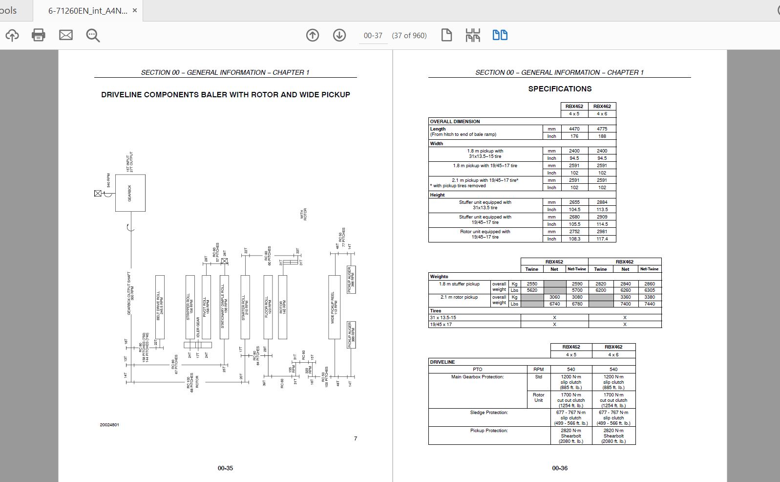 Case IH Tractor RBX452 RBX462 Service Manual6 71260EN 2