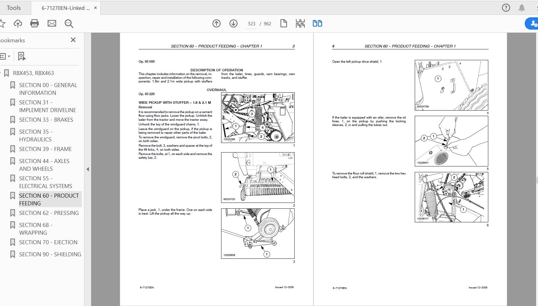 Case IH Tractor RBX453 463 Service Manual6 71270EN 2