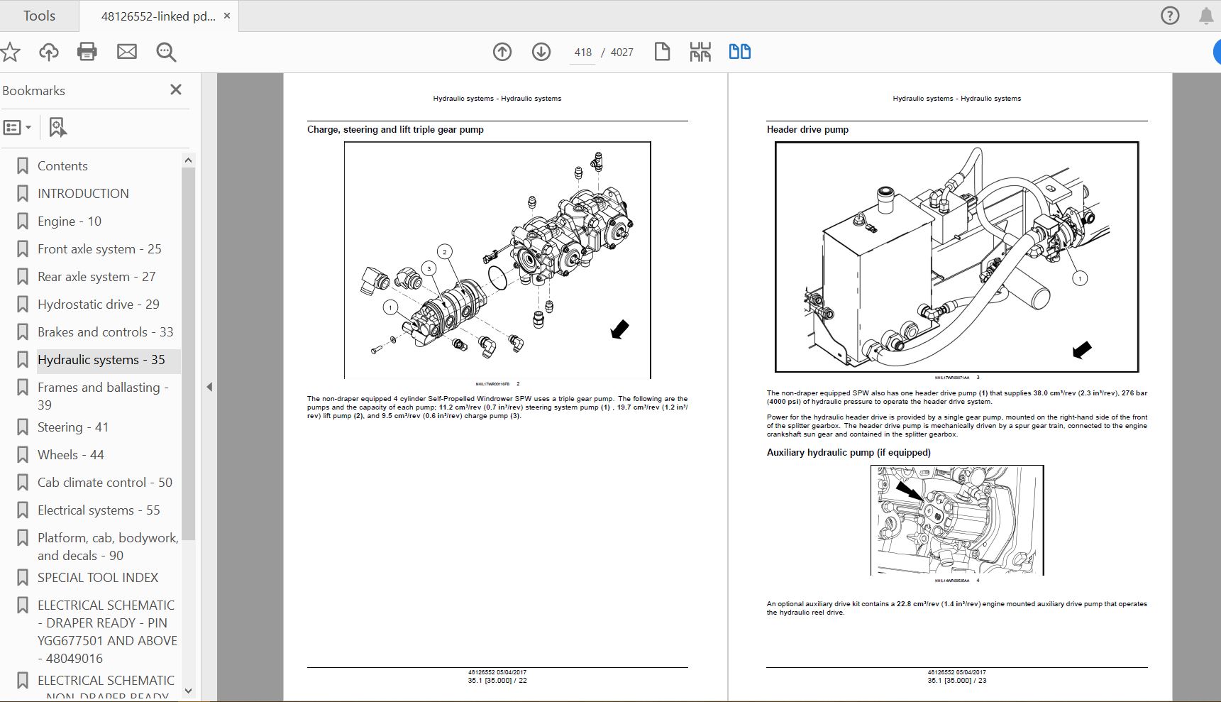 Case IH Tractor WD1504 Self Propelled Windrower   Tier 4B final Service Manual48126552 2