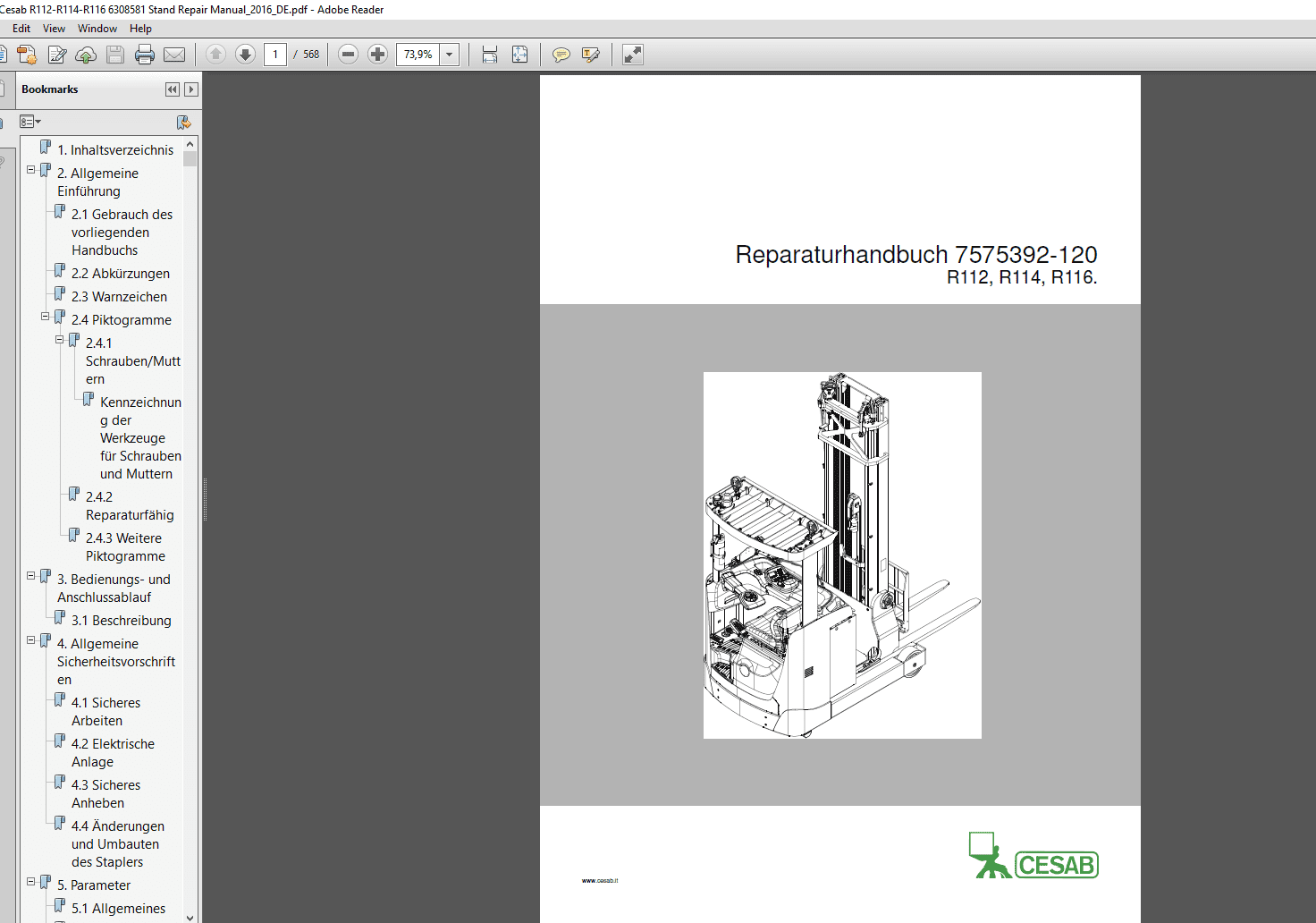 Cesab Forklift Full Repair Manuals 2019 GERMANDE 3