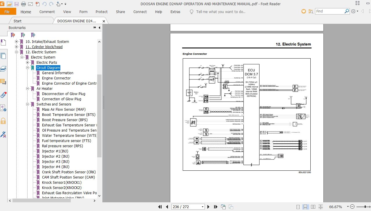 DOOSAN ENGINE D24NAP OPERATION AND MAINTENANCE MANUAL 2