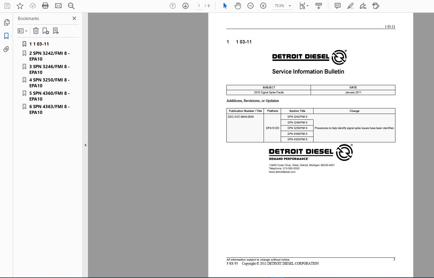 Detroit Diesel All Series 2018 Service Manual DVD12