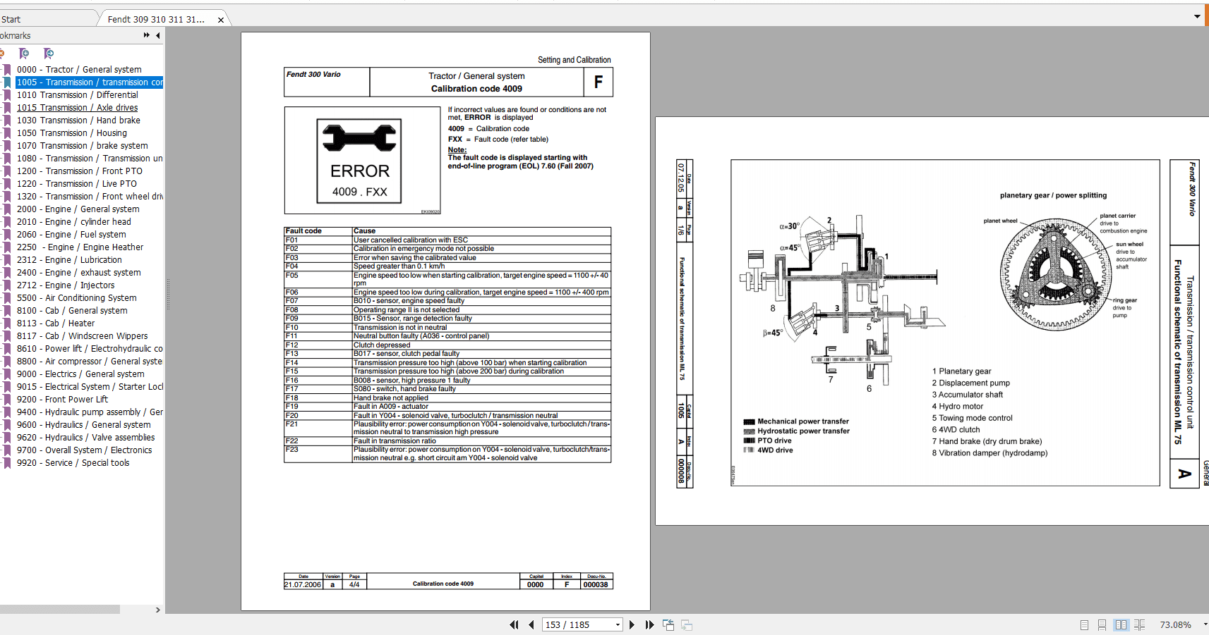 Fendt 309 310 311 312 Vario COM III Tractor Shop Manual 2