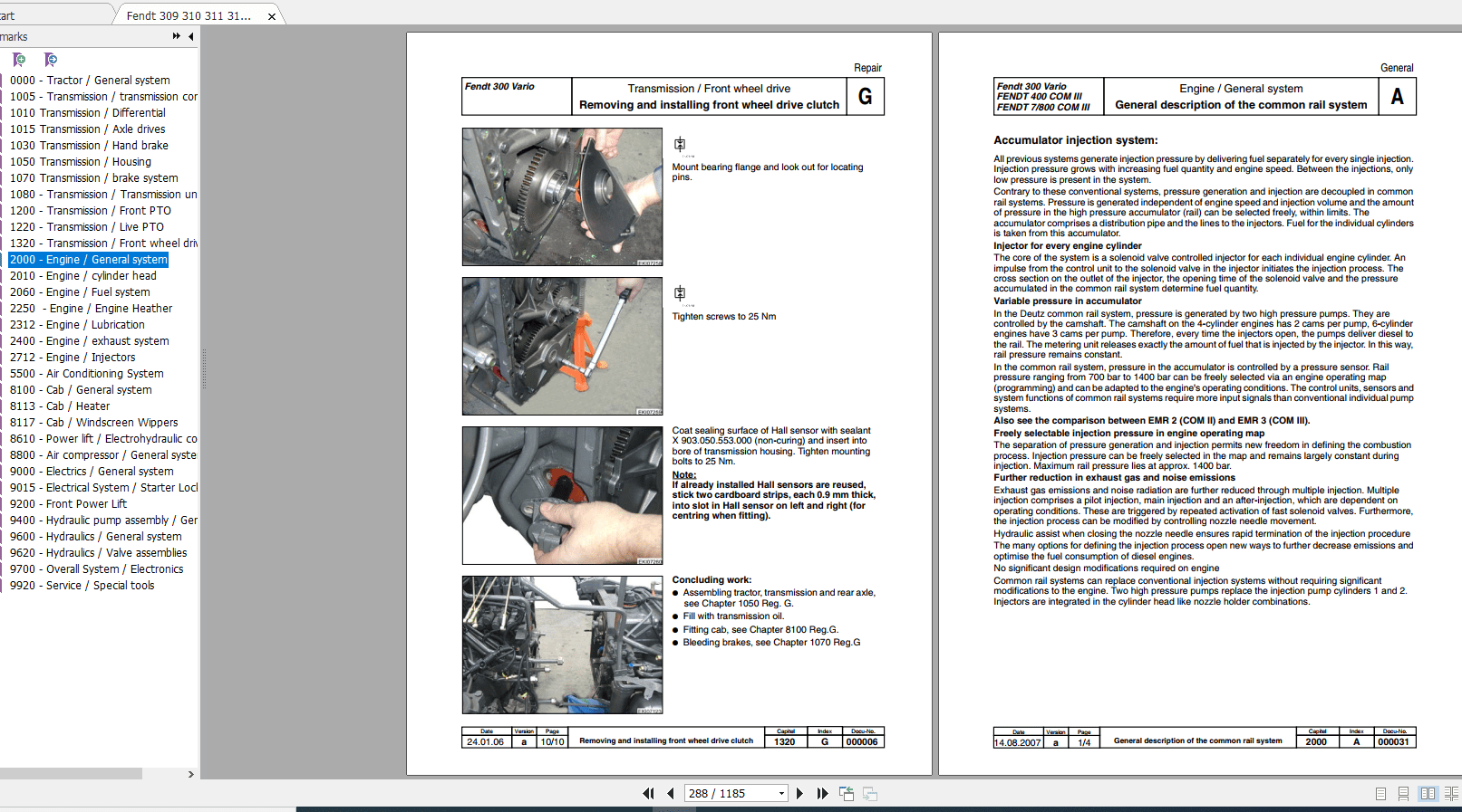 Fendt 309 310 311 312 Vario COM III Tractor Shop Manual 3
