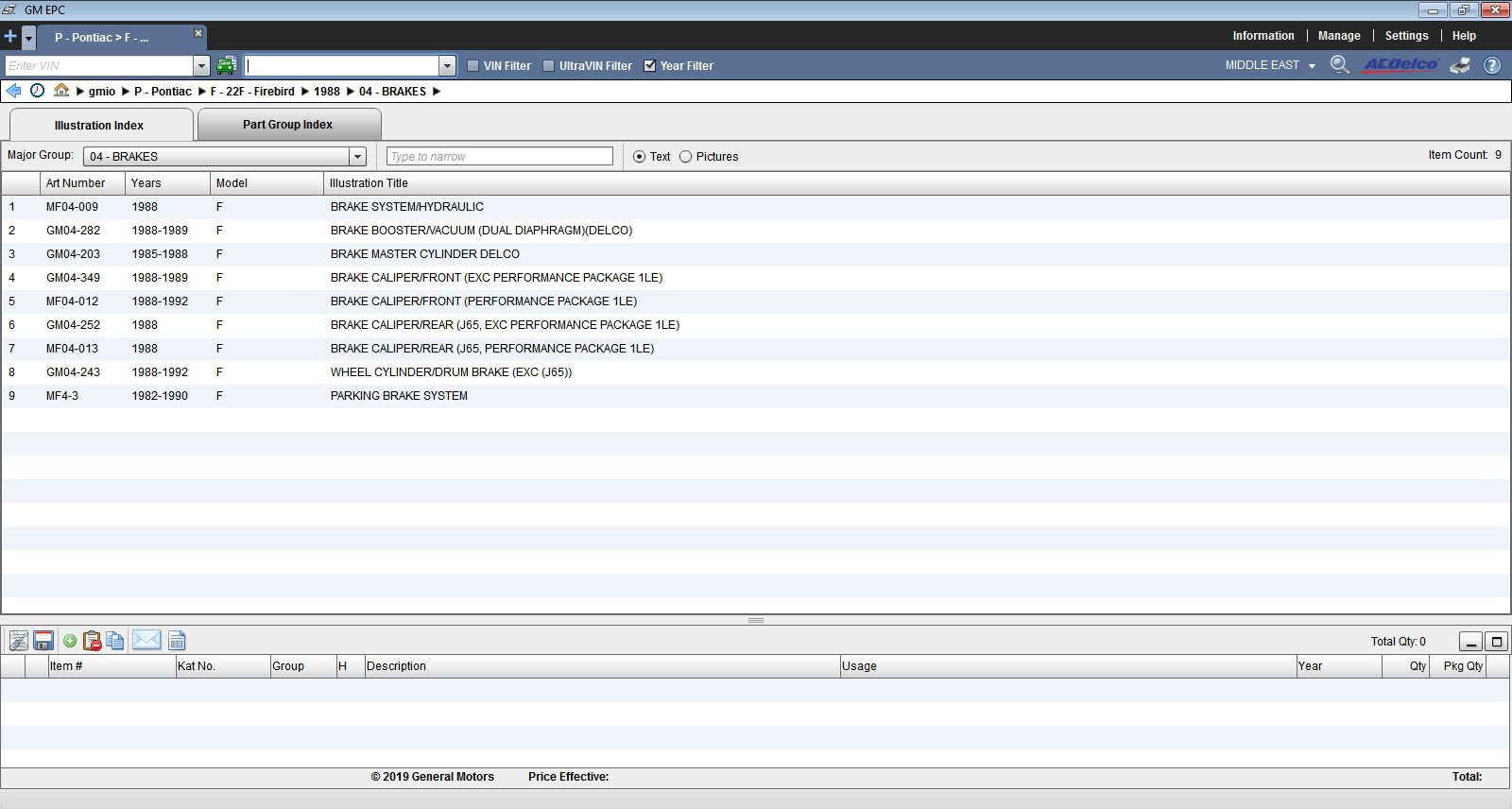 General GMIO Motors Asia Africa EPC 0920197 1