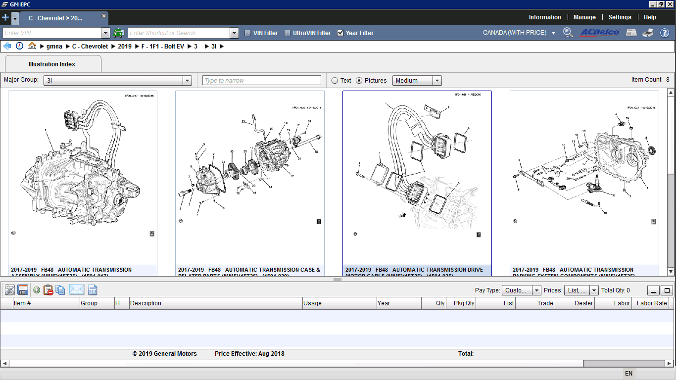 General Motors GM NA EPC 082019 Spare Parts Catalogue8