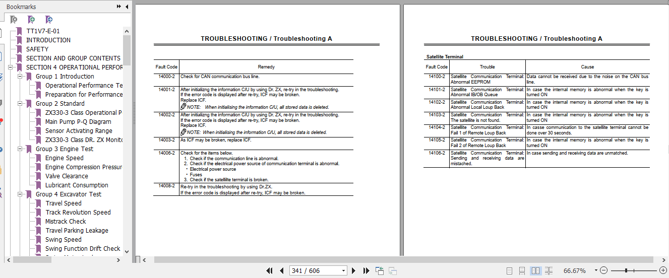 HITACHI Hydraulic Excavator ZX350 3ZX330 3 Technical Manuals 2