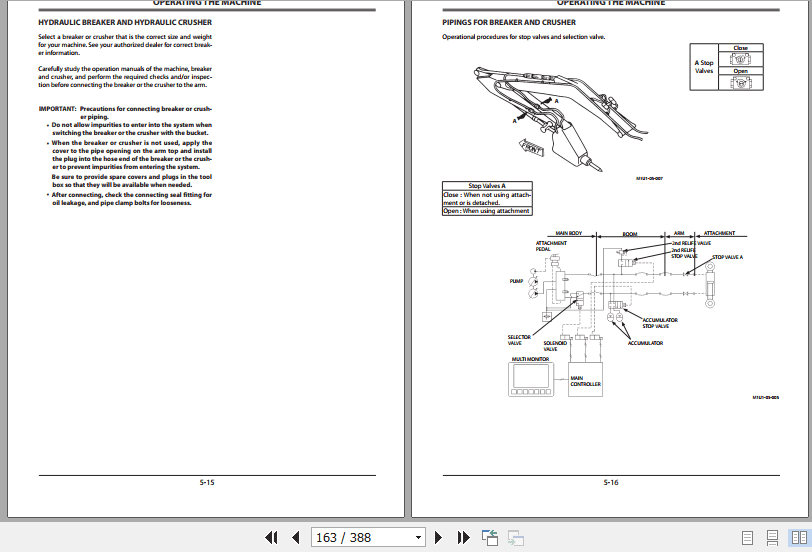 HITACHI Hydraulic Excavator ZX350 ZX330 Operators Manuals 3