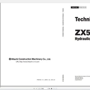 HITACHI Crawler Excavator ZX55U 6 Technical ManualTAEQ50 EN1