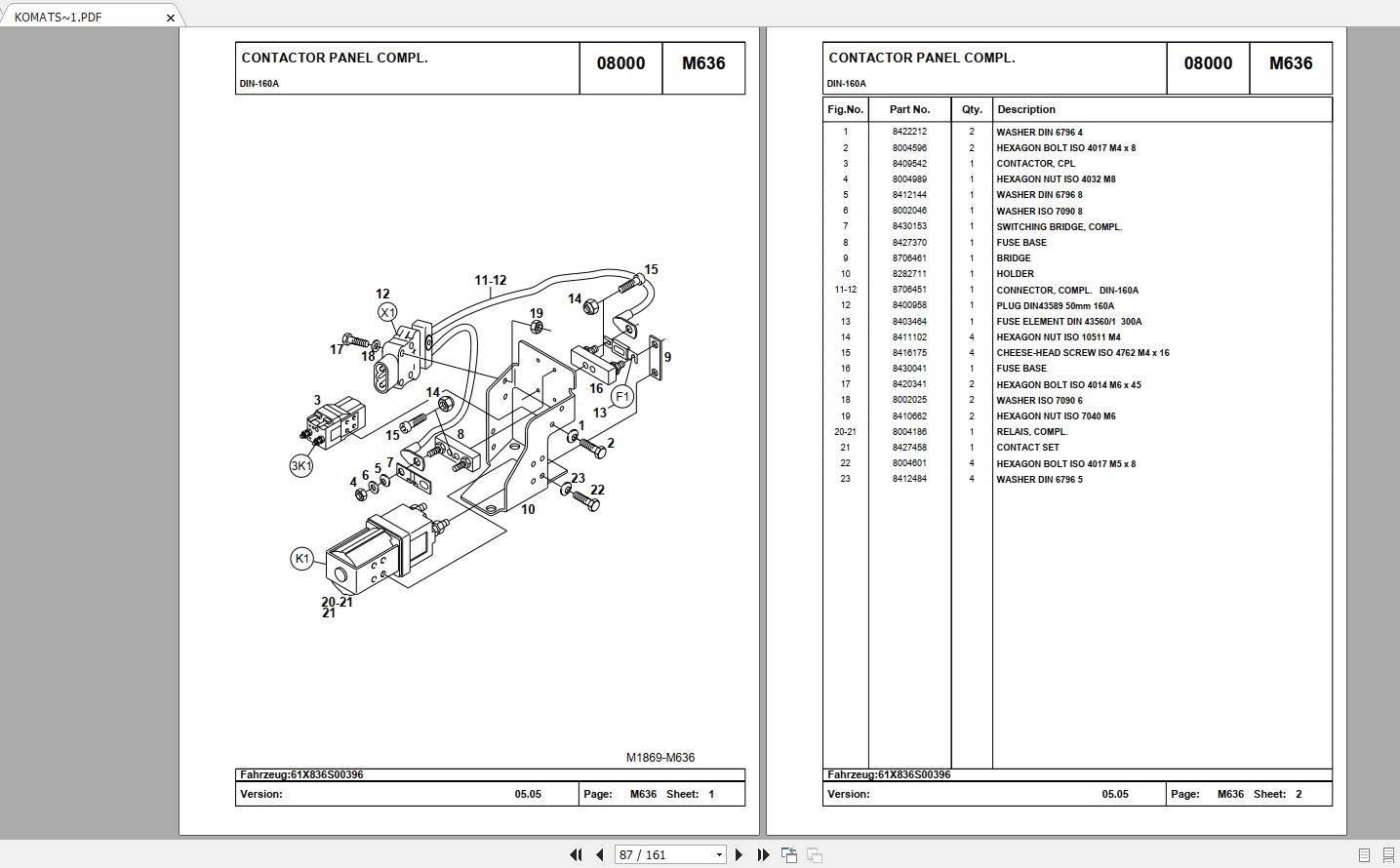 Komatsu Forklift FB1215MGMG18M20M 2R MWSMWPMWQ Parts Catalog CDs 3
