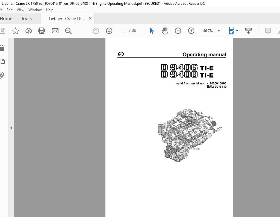 Liebherr Crane LR 1750 6