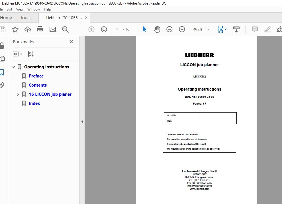 Liebherr LTC 1055 31 3