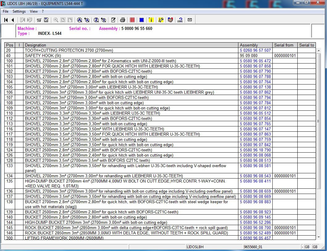 Liebherr Lidos Parts and Service Documentation Offline 112019 10