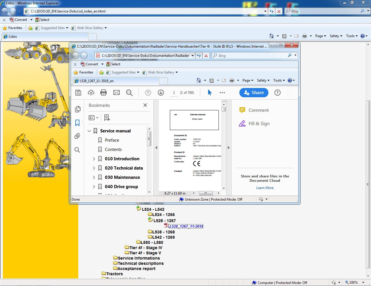 Liebherr Lidos Parts and Service Documentation Offline 112019 4