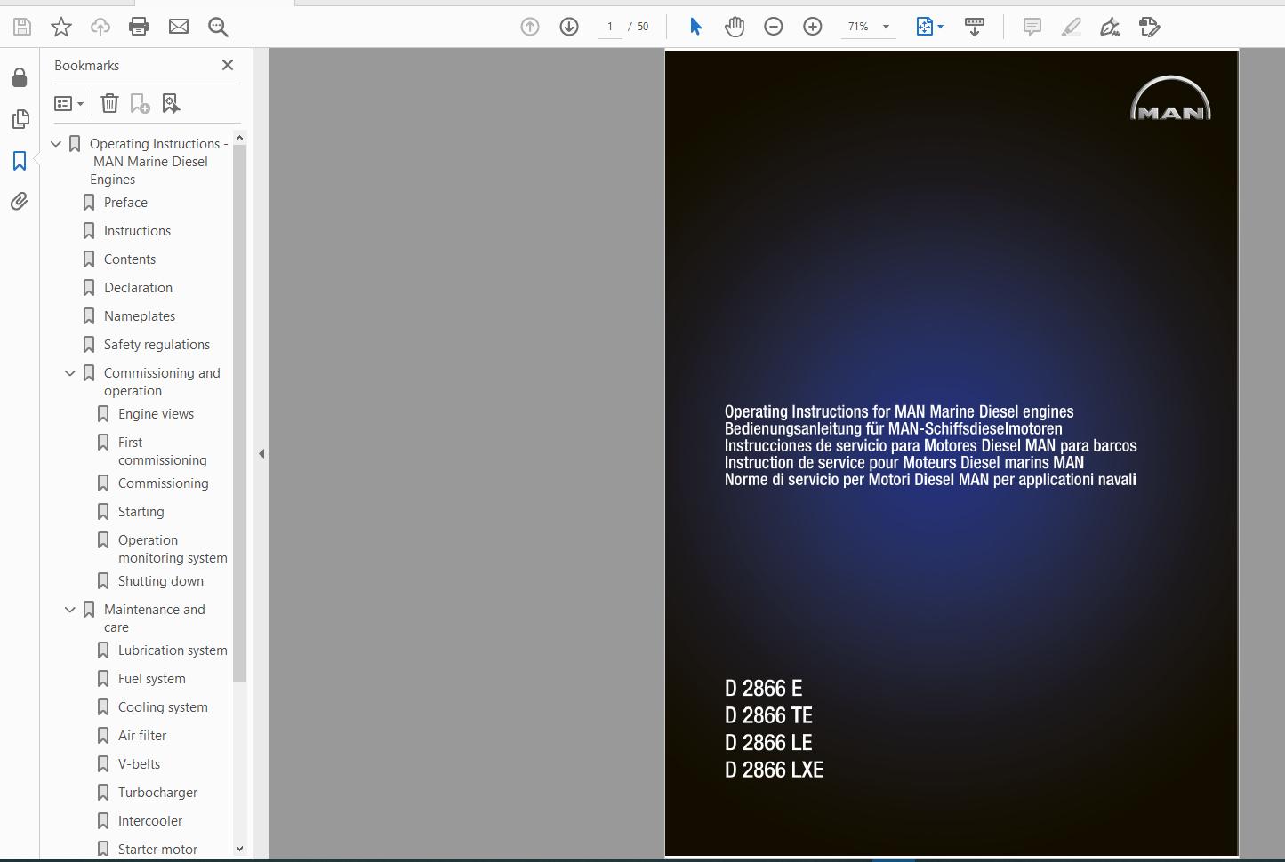 MAN B W Diesel Marine Engine Service Manual DVD8