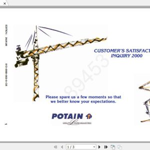 Manitowoc Potain Tower Crane GTMR 331C Full Manuals 2