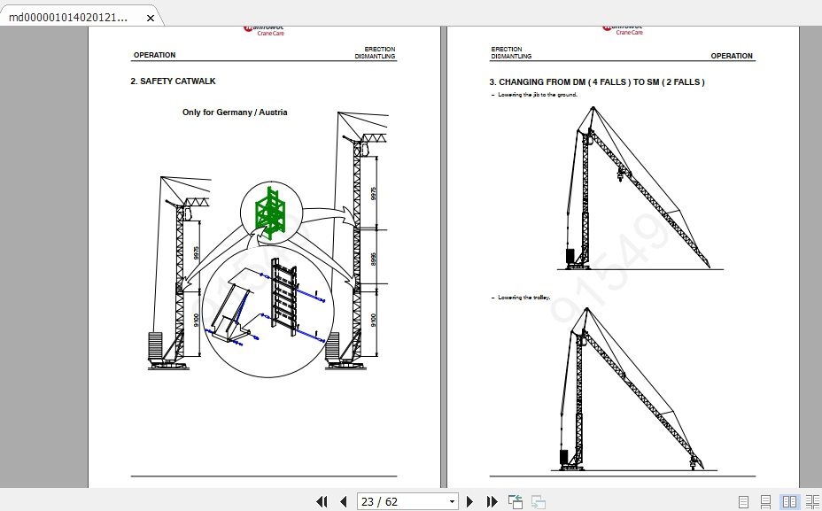 Manitowoc Potain Tower Crane GTMR 336B Full Manuals 3