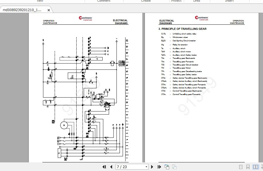 Manitowoc Potain Tower Crane GTMR 336B Full Manuals 4
