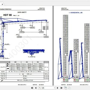 Manitowoc Potain Tower Crane HDT 80 Full Manuals 1
