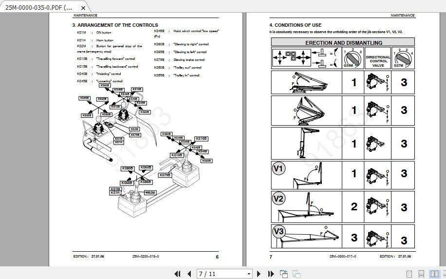 Manitowoc Potain Tower Crane HD 40A Full Manuals 2