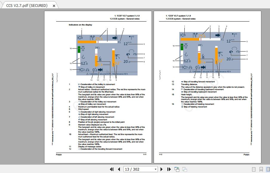 Manitowoc Potain Tower Crane Hup 40 30 CSS Manuals 4