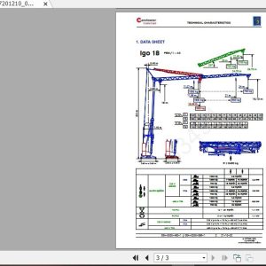 Manitowoc Potain Tower Crane IGO 18 Full Manuals 1