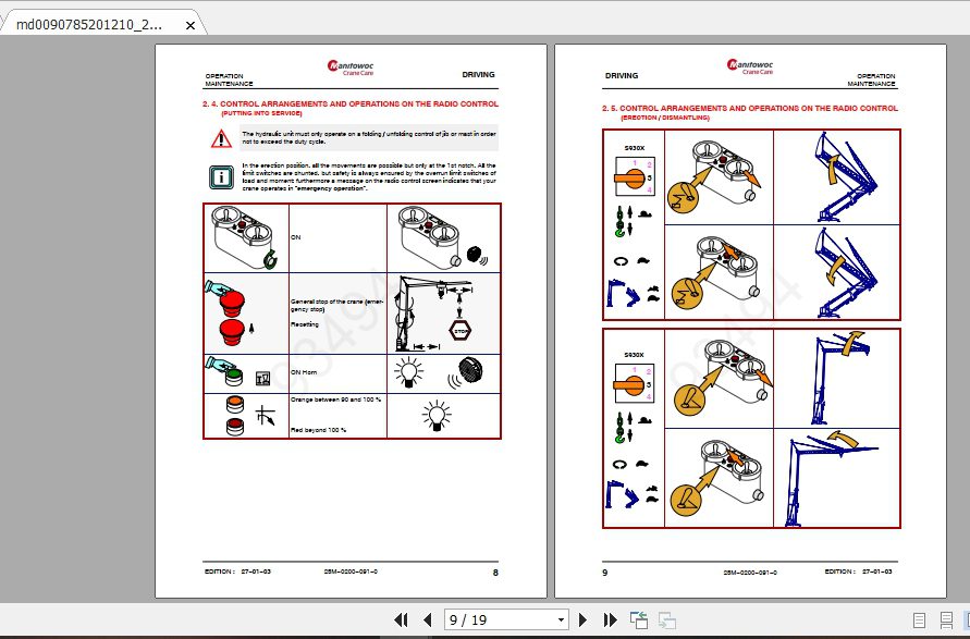 Manitowoc Potain Tower Crane IGO 18 Full Manuals 2
