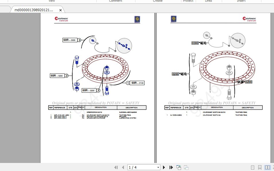 Manitowoc Potain Tower Crane IGO 18 Full Manuals 4