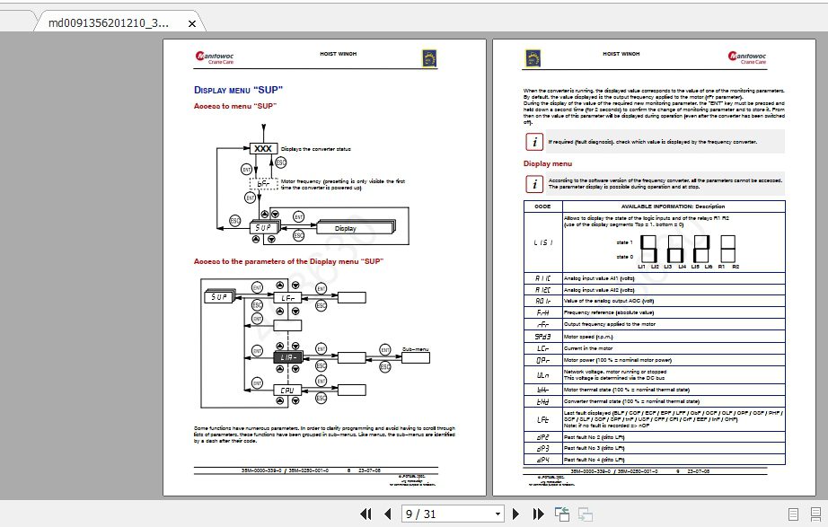 Manitowoc Potain Tower Crane IGO 21 Full Manuals 3