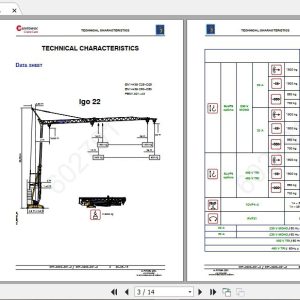Manitowoc Potain Tower Crane IGO 22 Full Manuals 1