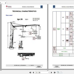 Manitowoc Potain Tower Crane IGO 26 Full Manuals 1