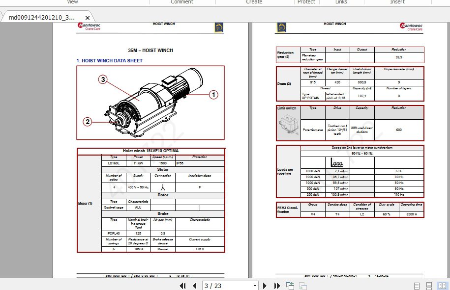 Manitowoc Potain Tower Crane IGO 32 Full Manuals 3