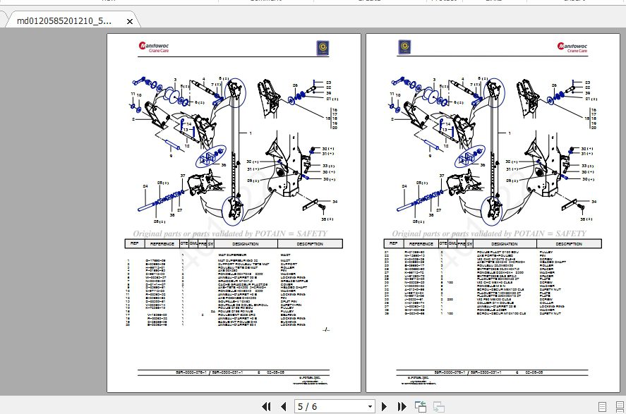 Manitowoc Potain Tower Crane IGO 32 Full Manuals 4