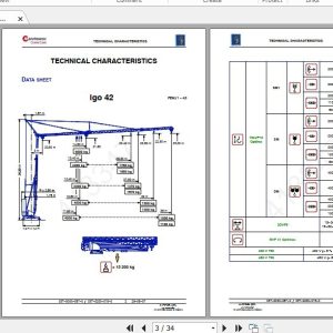 Manitowoc Potain Tower Crane IGO 42 Full Manuals 1