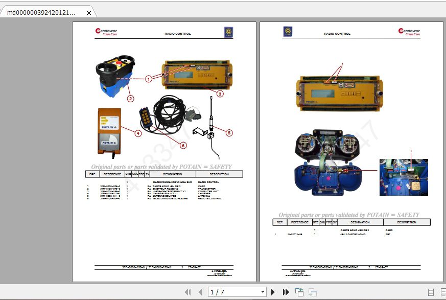 Manitowoc Potain Tower Crane IGO 42 Full Manuals 4